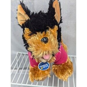 Build A Bear Promise Pets Yorkshire Terrier Yorkie Black & Brown Plush & Sweater